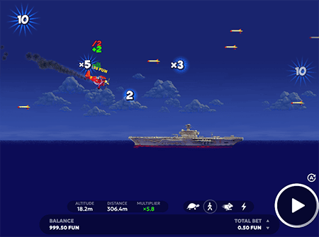 Choosing a bet in Aviamasters — Bgaming